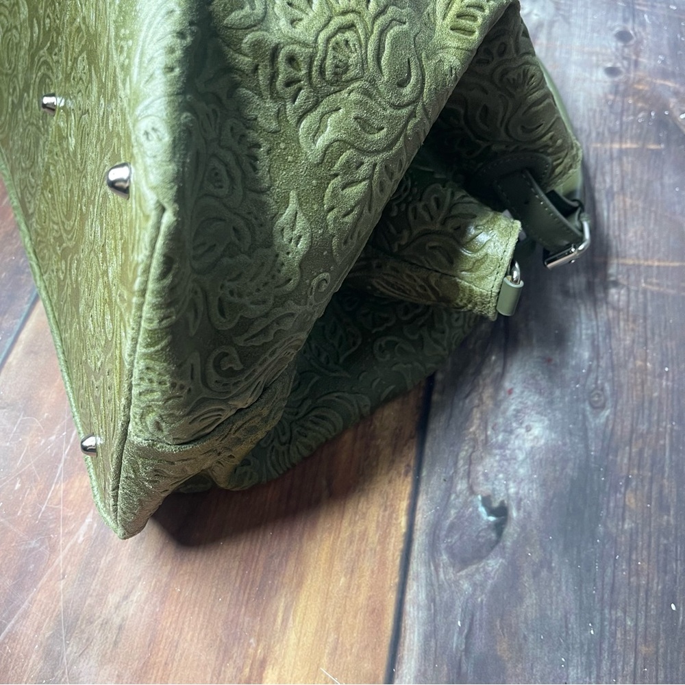 ISADORA green Italian leather bag - Picture 11 of 11